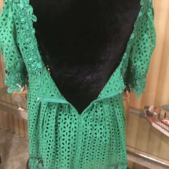 MODA International smock eyelet puff sleeve top - Picture 7 of 15